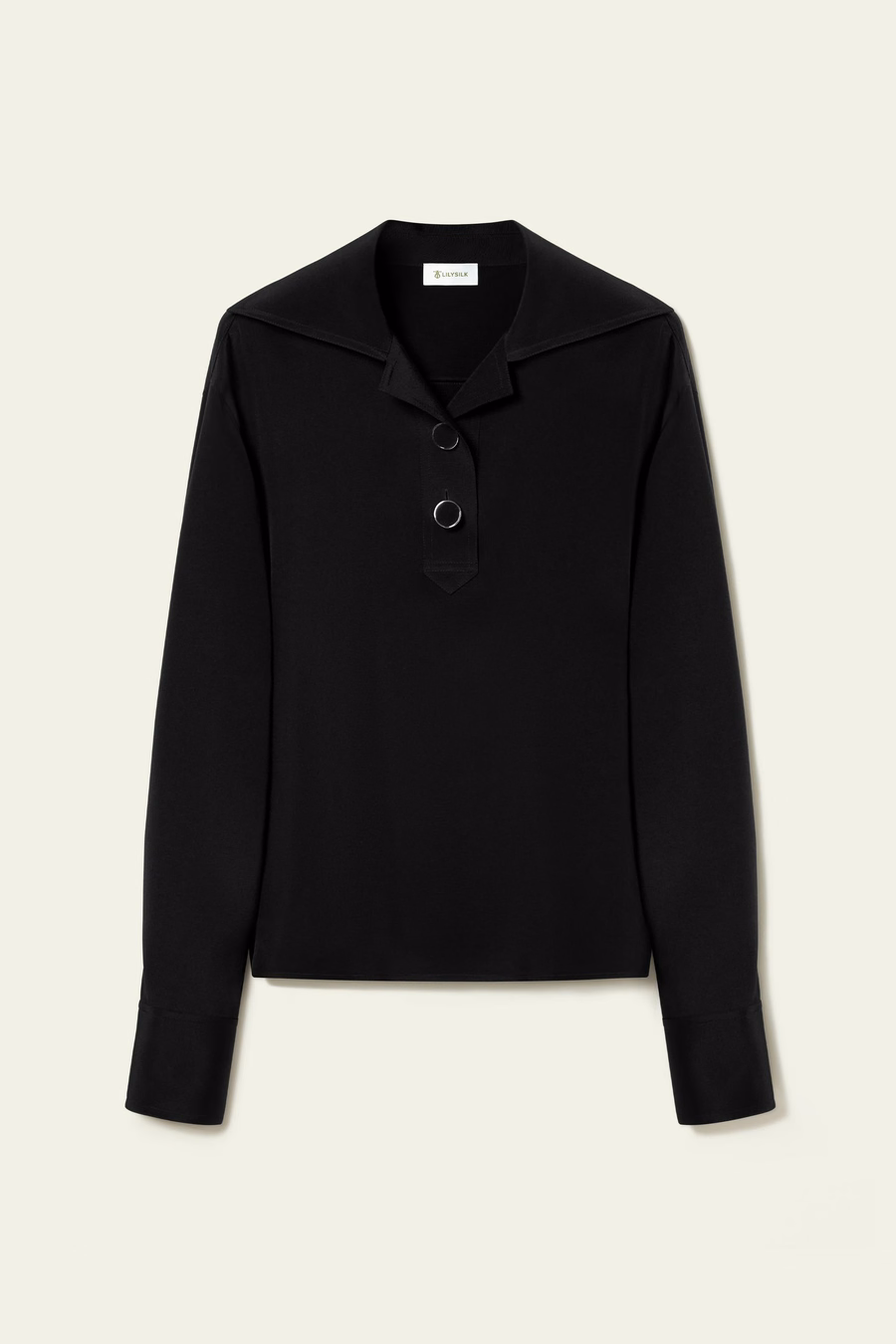 Luxe Stretch Zijde Popover Blouse