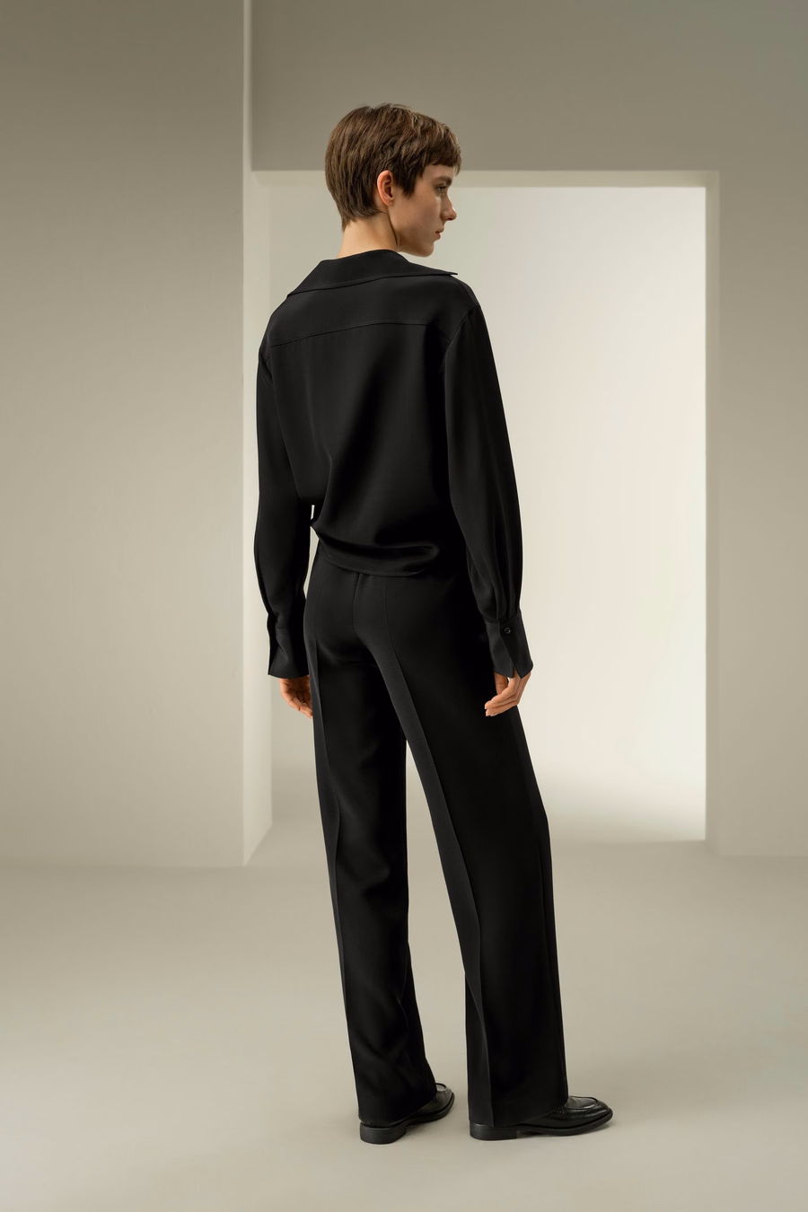 Luxe Stretch Zijde Popover Blouse