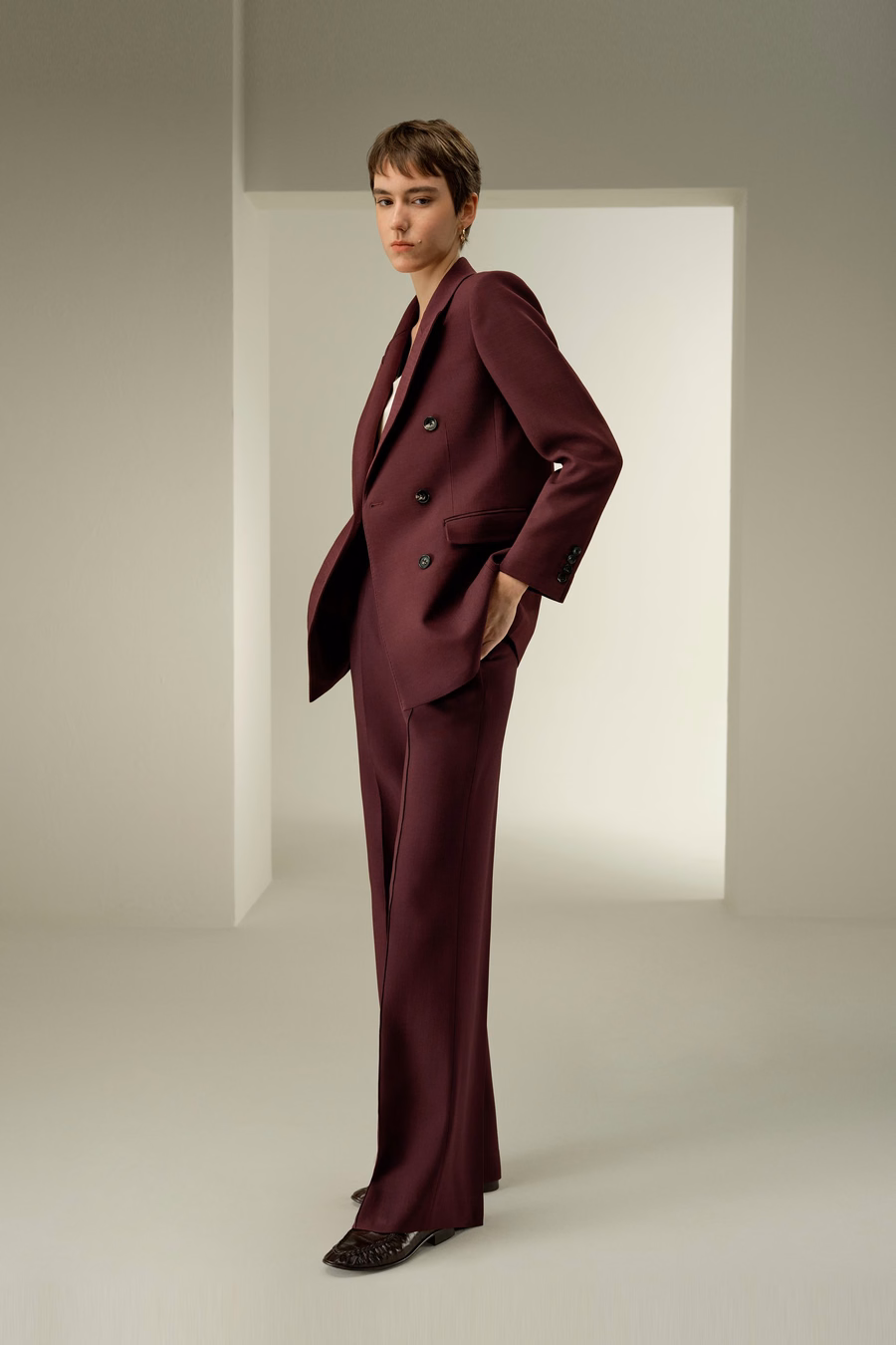 Dubbelbreasted revers blazer