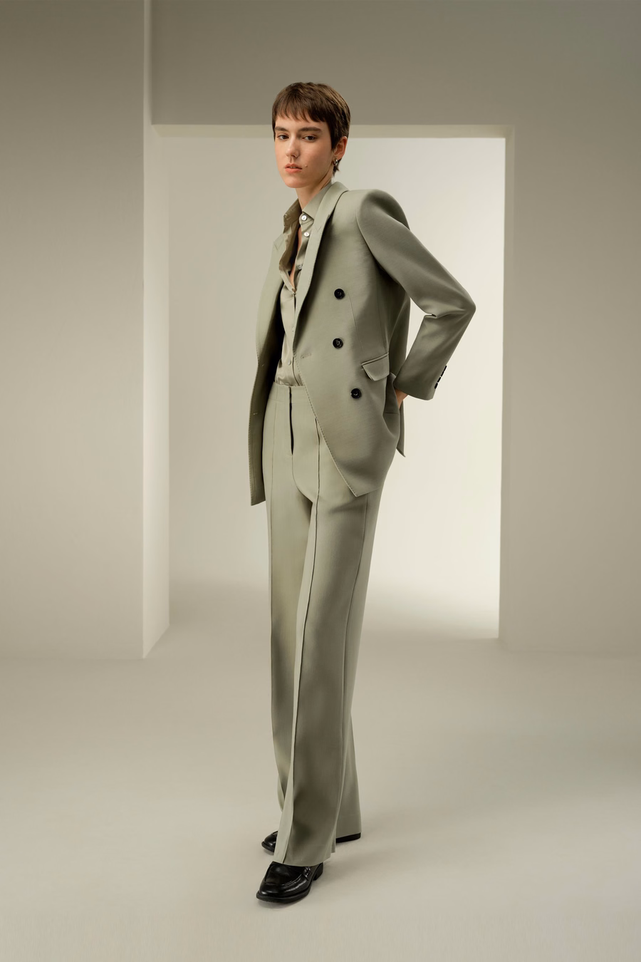 Dubbelbreasted revers blazer