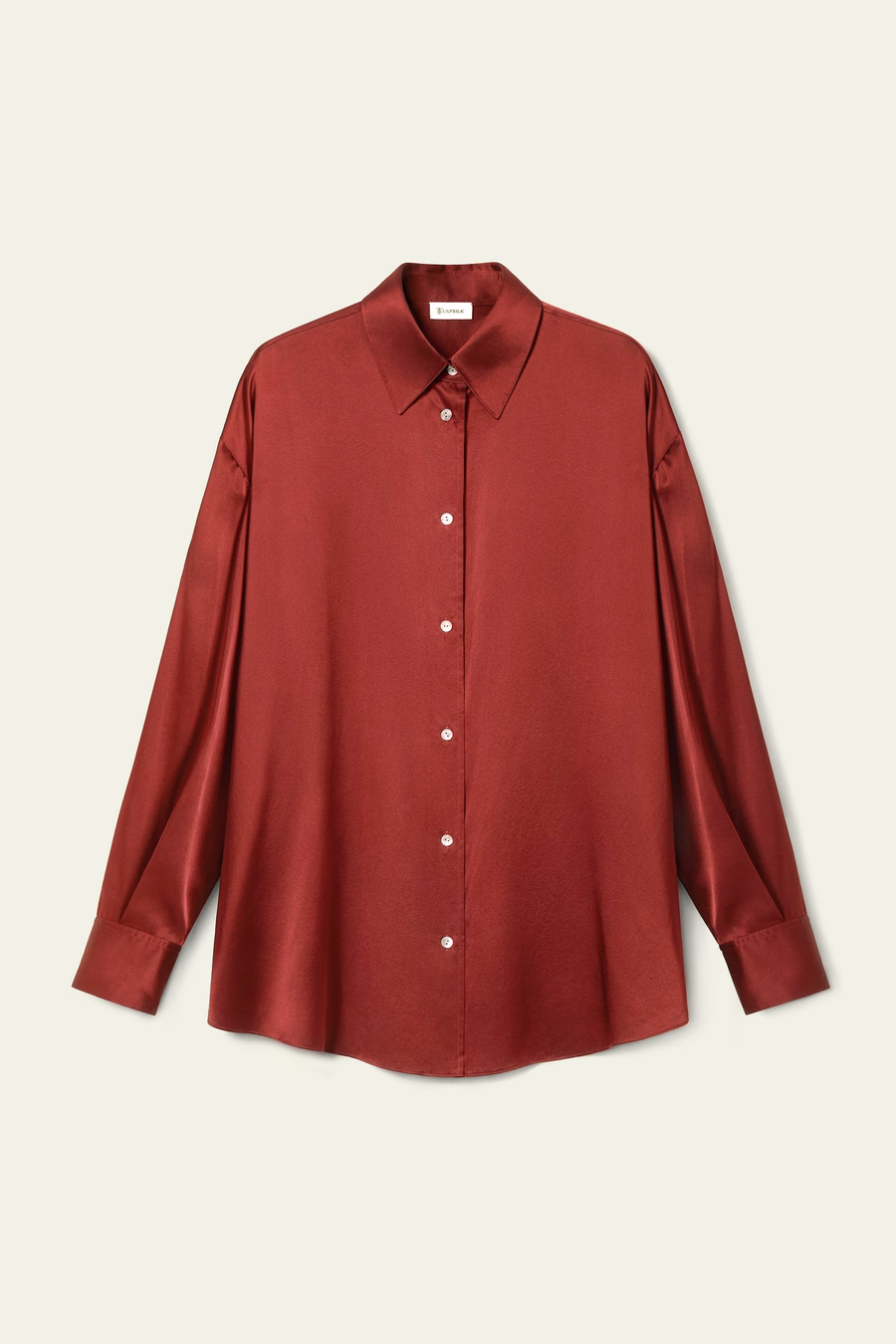 Scarlet Oversize Zijde Shirt