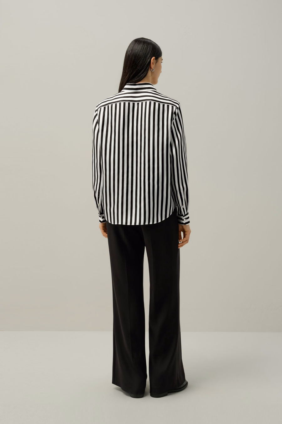 LILYSILK X LYDIA TOMLINSON Audrey Gestreepte Shirt