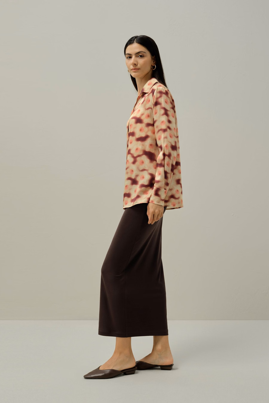 Daffodil Print Silk Blouse - Gemaakt van Liberty stof