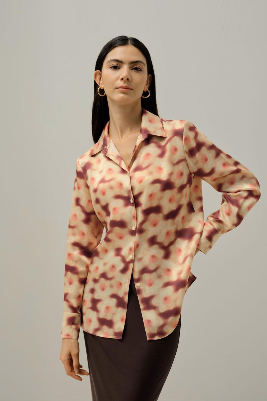 Daffodil Print Silk Blouse - Gemaakt van Liberty stof