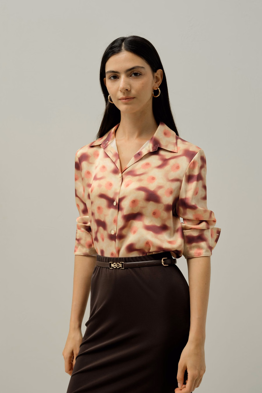 Daffodil Print Silk Blouse - Gemaakt van Liberty stof