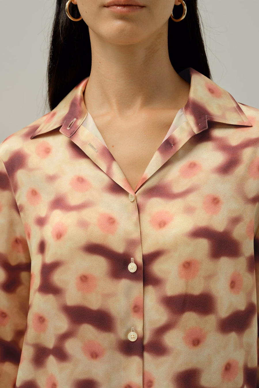 Daffodil Print Silk Blouse - Gemaakt van Liberty stof