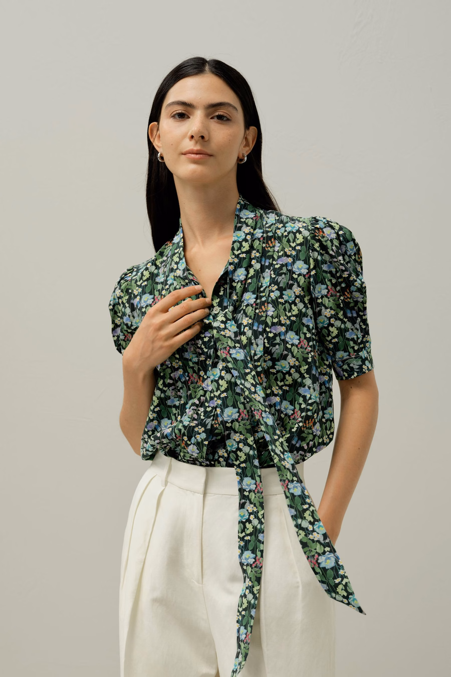 Puff-Sleeve Blouse - Gemaakt van Liberty-stof