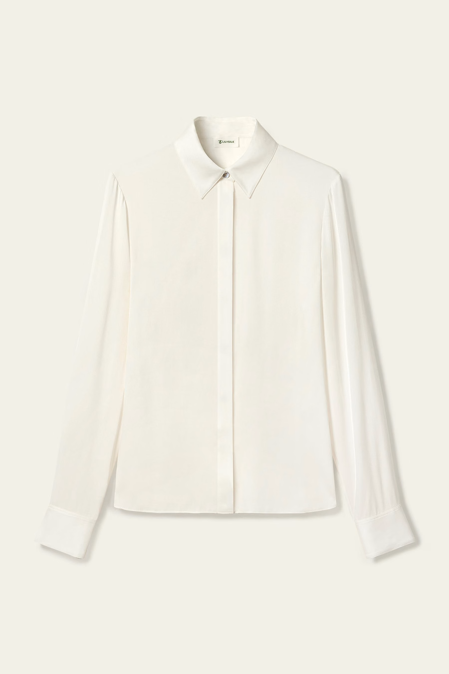 Elegante Silhouet Zijde Shirt
