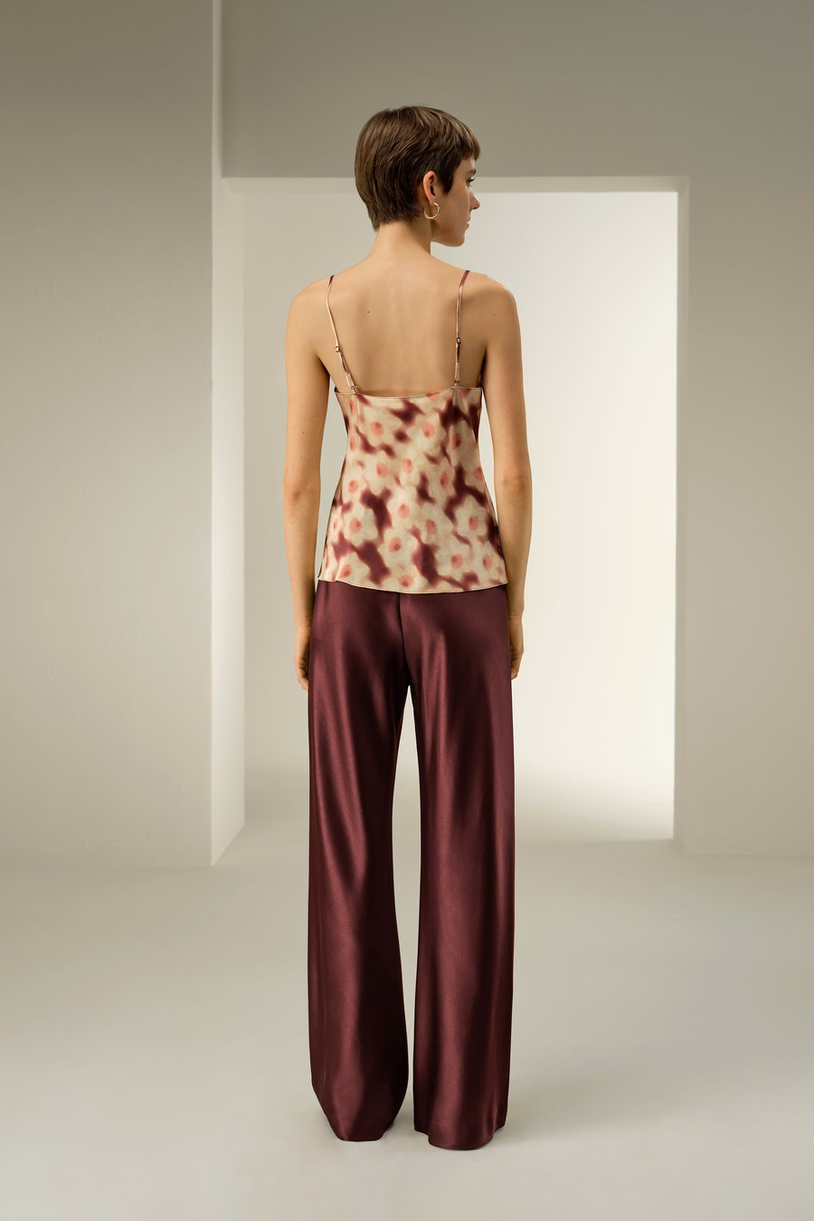 Daffodil Bloom Zijde Camisole – Gemaakt met Liberty Stof
