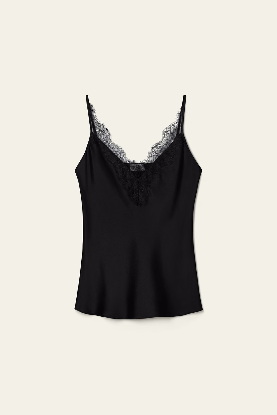 Kant-Trim Zijde Camisole