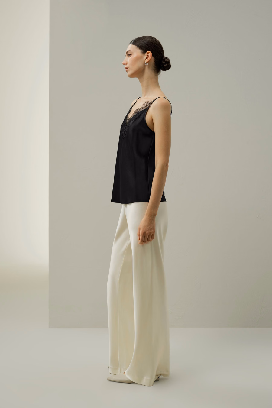 Kant-Trim Zijde Camisole