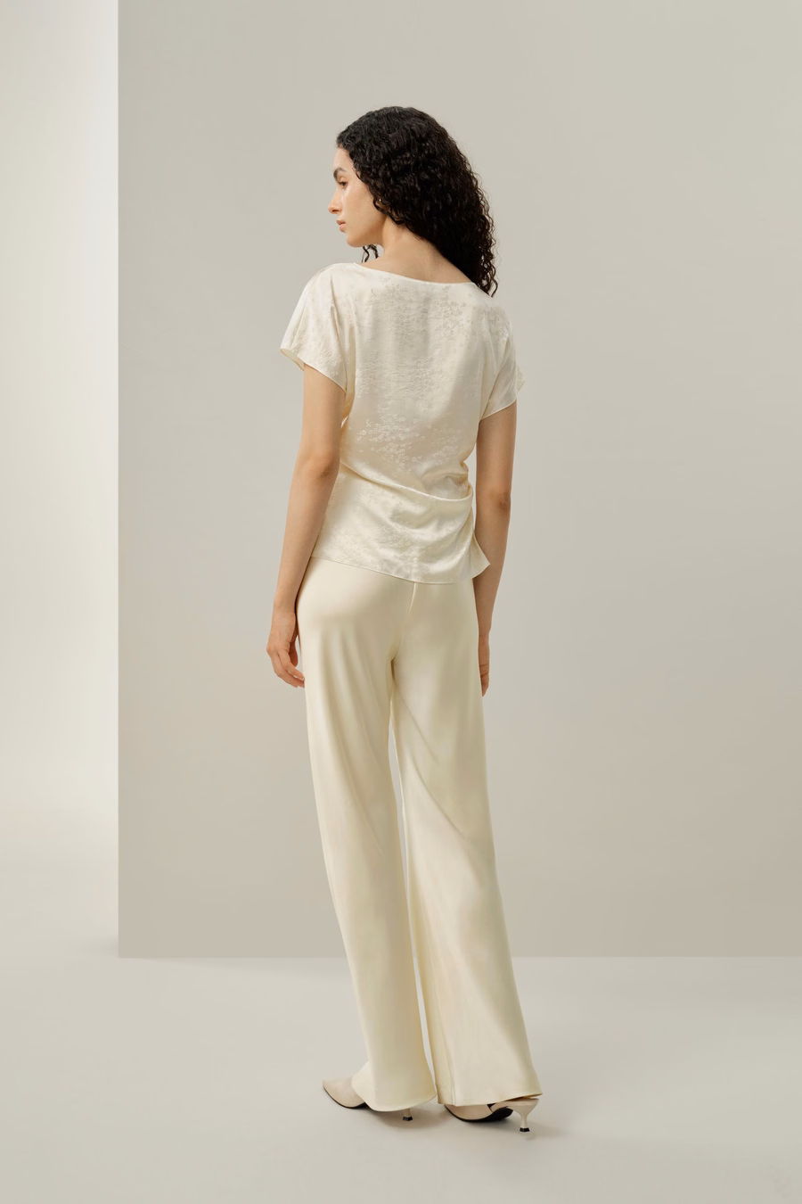 YING Jacquard Zijde Top