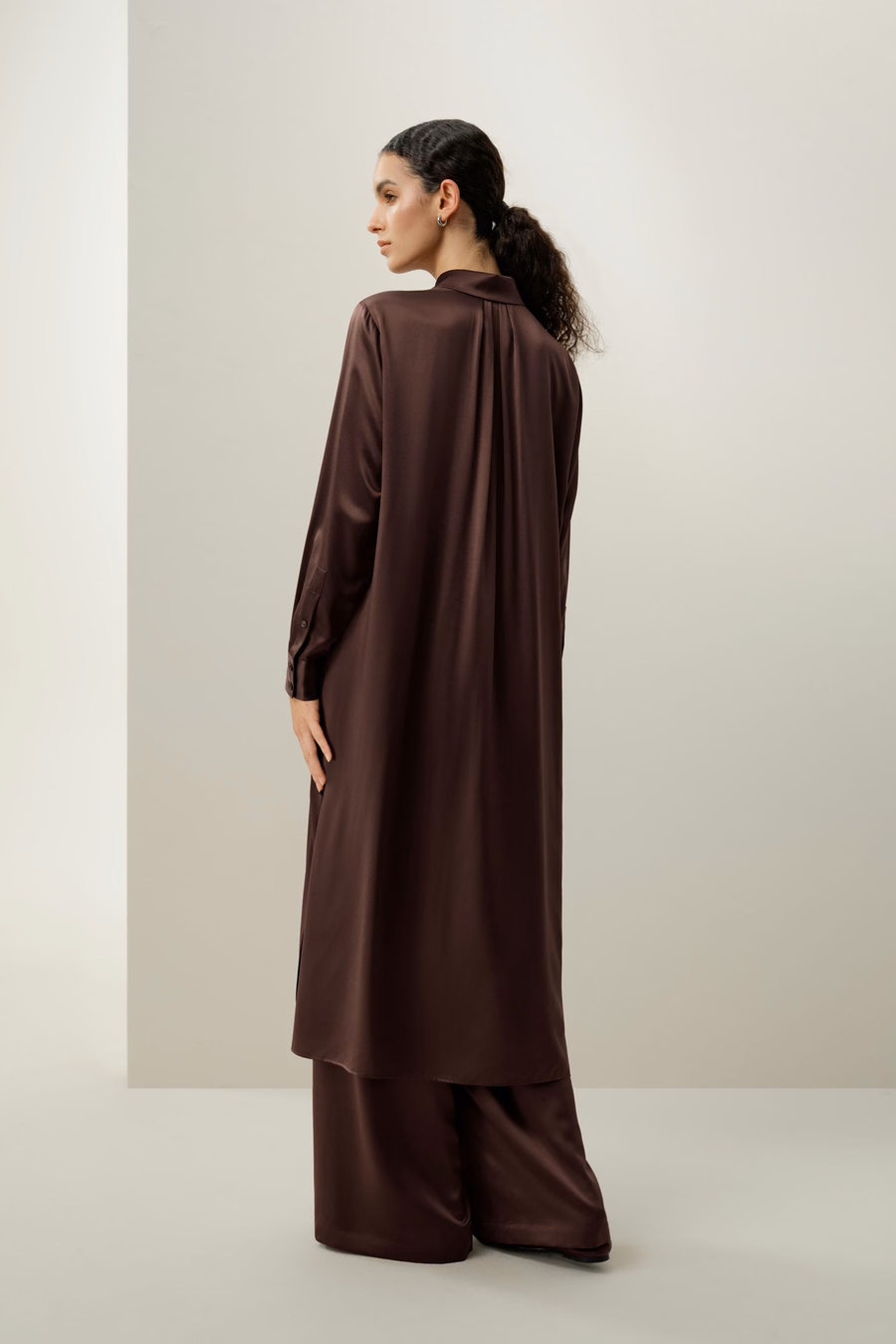 Zijde Charmeuse Shirt Jurk