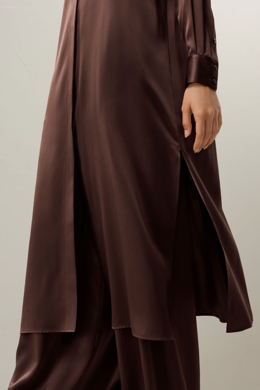Zijde Charmeuse Shirt Jurk