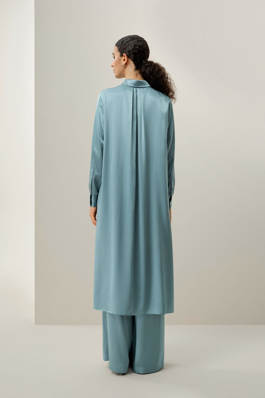 Zijde Charmeuse Shirt Jurk