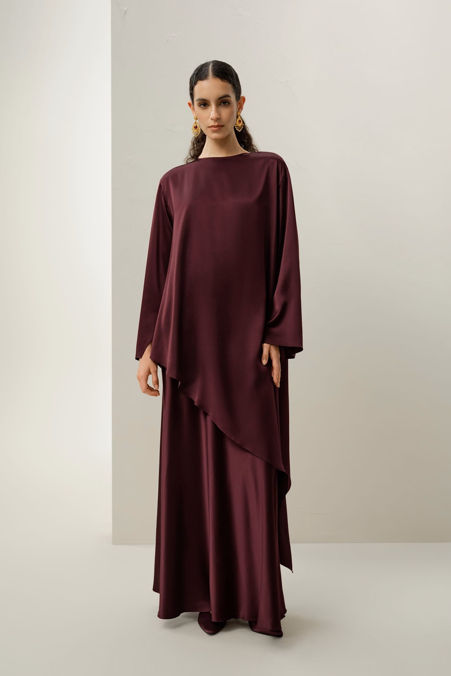 Seide Charmeuse A-Lijn Maxi Rok