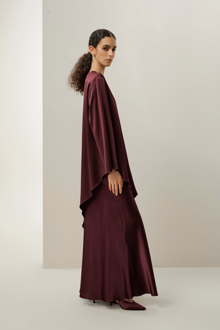 Seide Charmeuse A-Lijn Maxi Rok