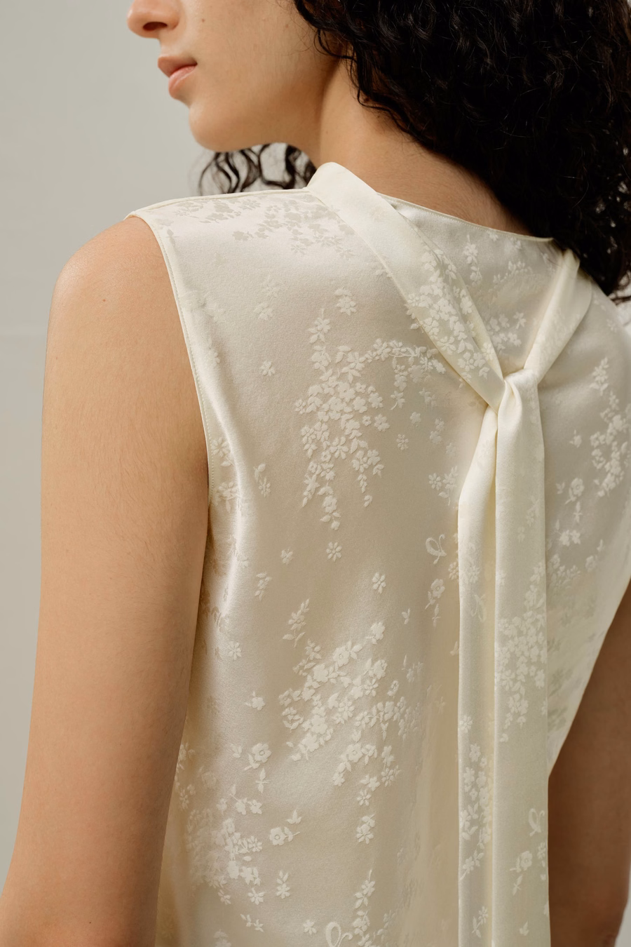 YING Jacquard Zijde Tank