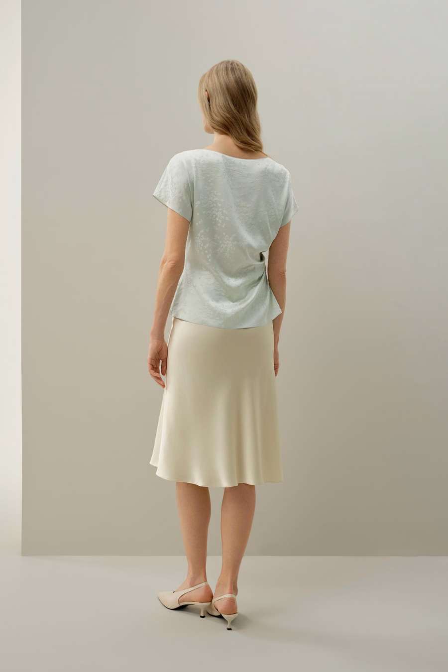 YING Jacquard Zijde Top