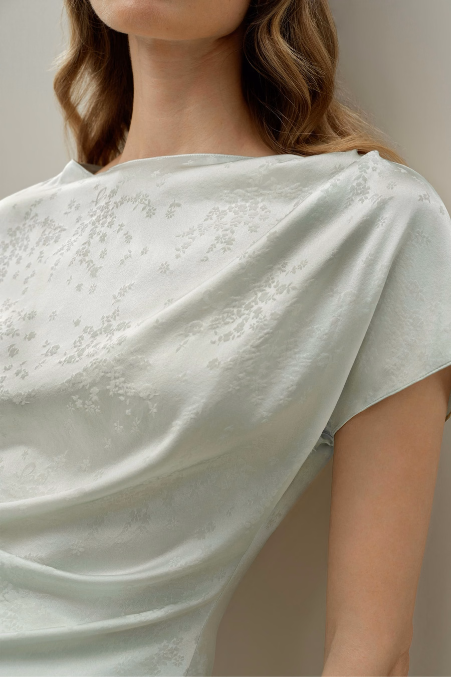YING Jacquard Zijde Top