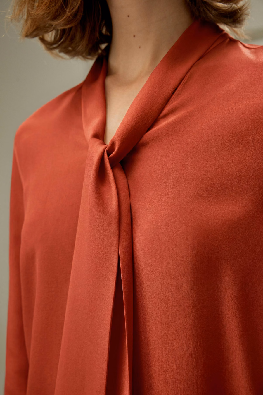 Zijde Vlinderstrik Blouse