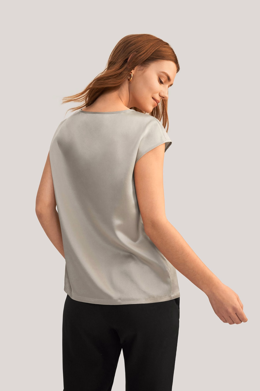 Basis Cap Mouwen Zijde T-shirt