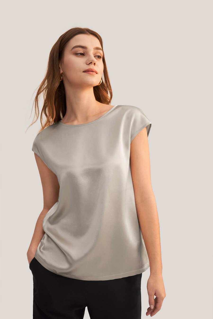 Basis Cap Mouwen Zijde T-shirt