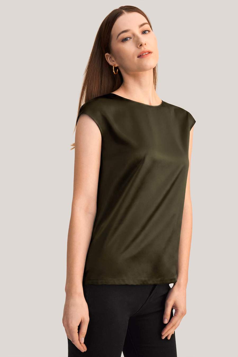 Basis Cap Mouwen Zijde T-shirt