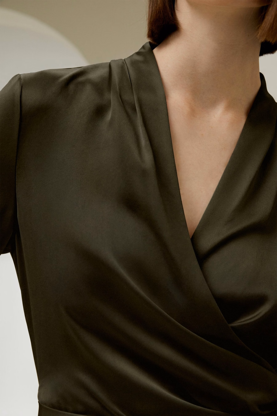 Silk Wrap Blouse
