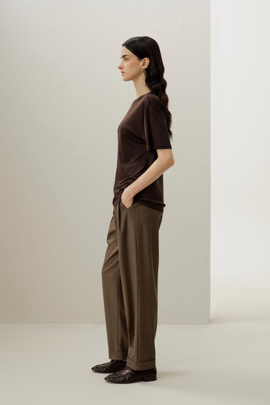Oversized Zijde Jersey T-shirt