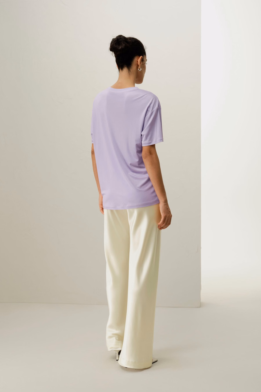 Oversized Zijde Jersey T-shirt