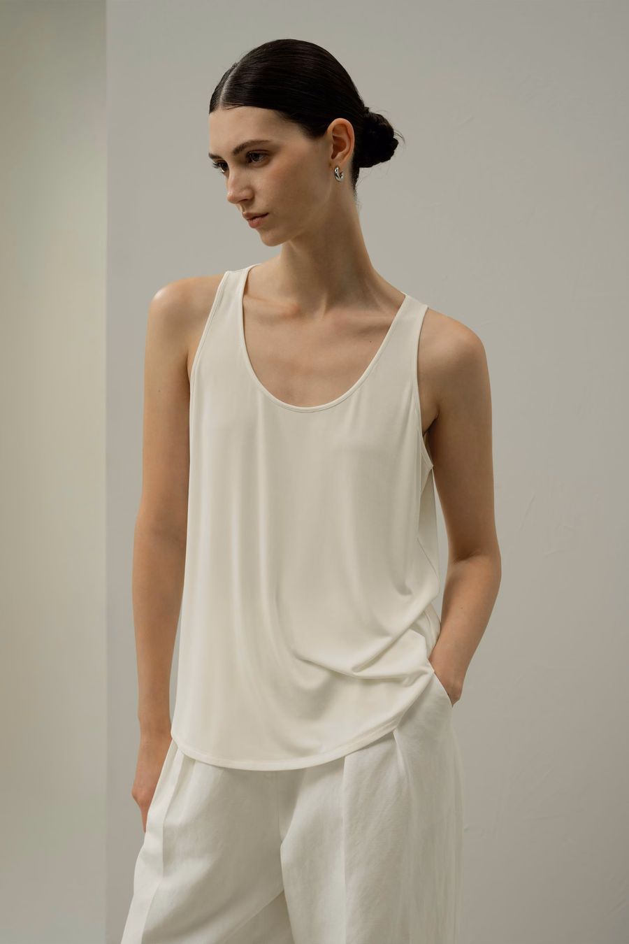 Silk Breeze Jersey Scoop Tanktop