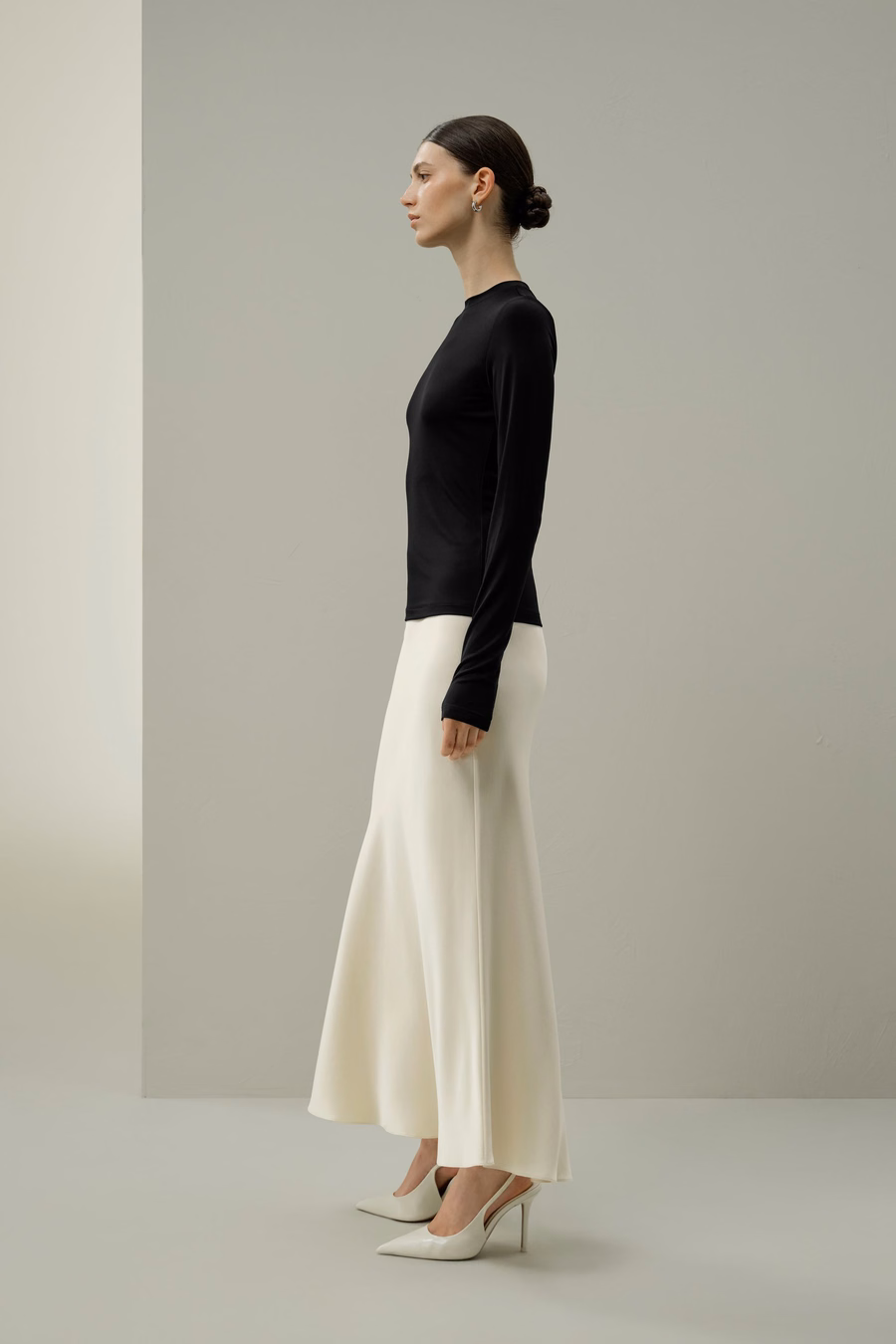 Zijde Breeze Jersey Lange Mouwen Slinky Top
