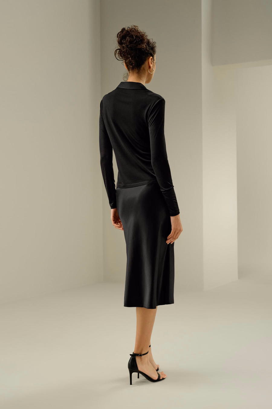 Basis Slim Zijde Jersey Shirt