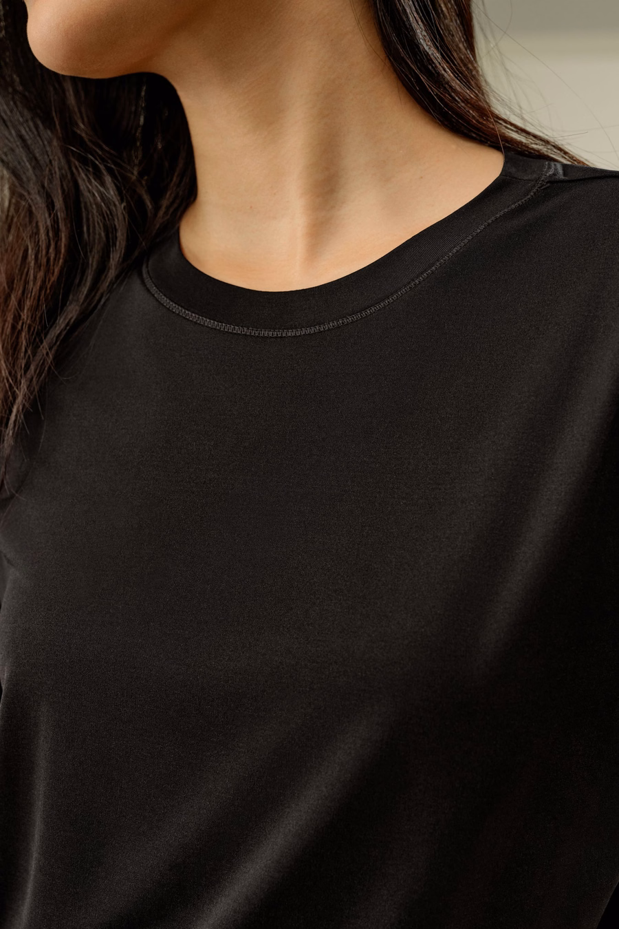Oversized Zijde Jersey T-shirt