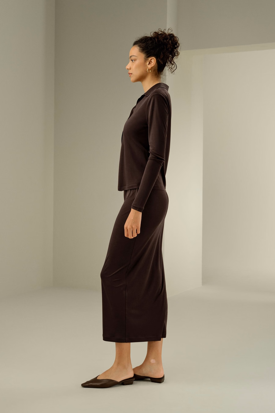 Elegante Zijden Midi Rok