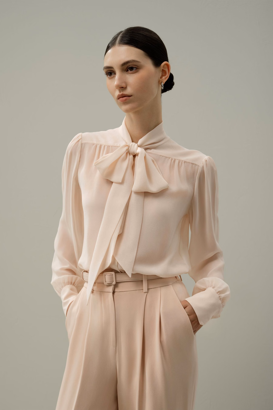 Strikzijde jasmijn blouse