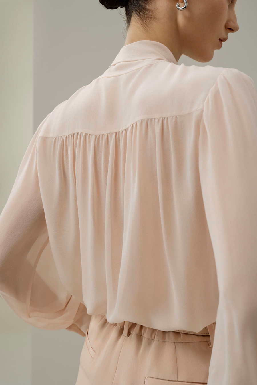 Strikzijde jasmijn blouse