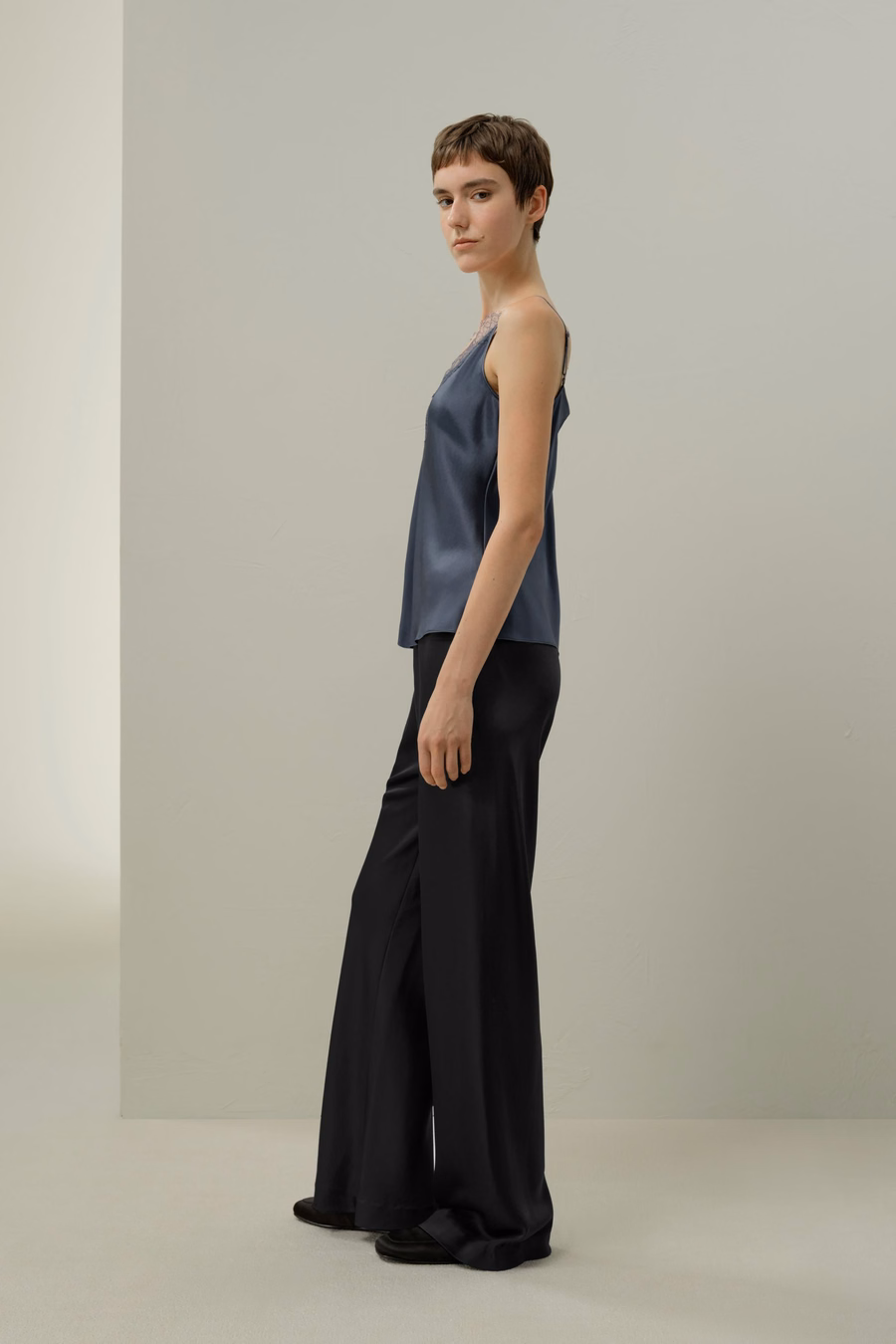 Kant-Trim Zijde Camisole