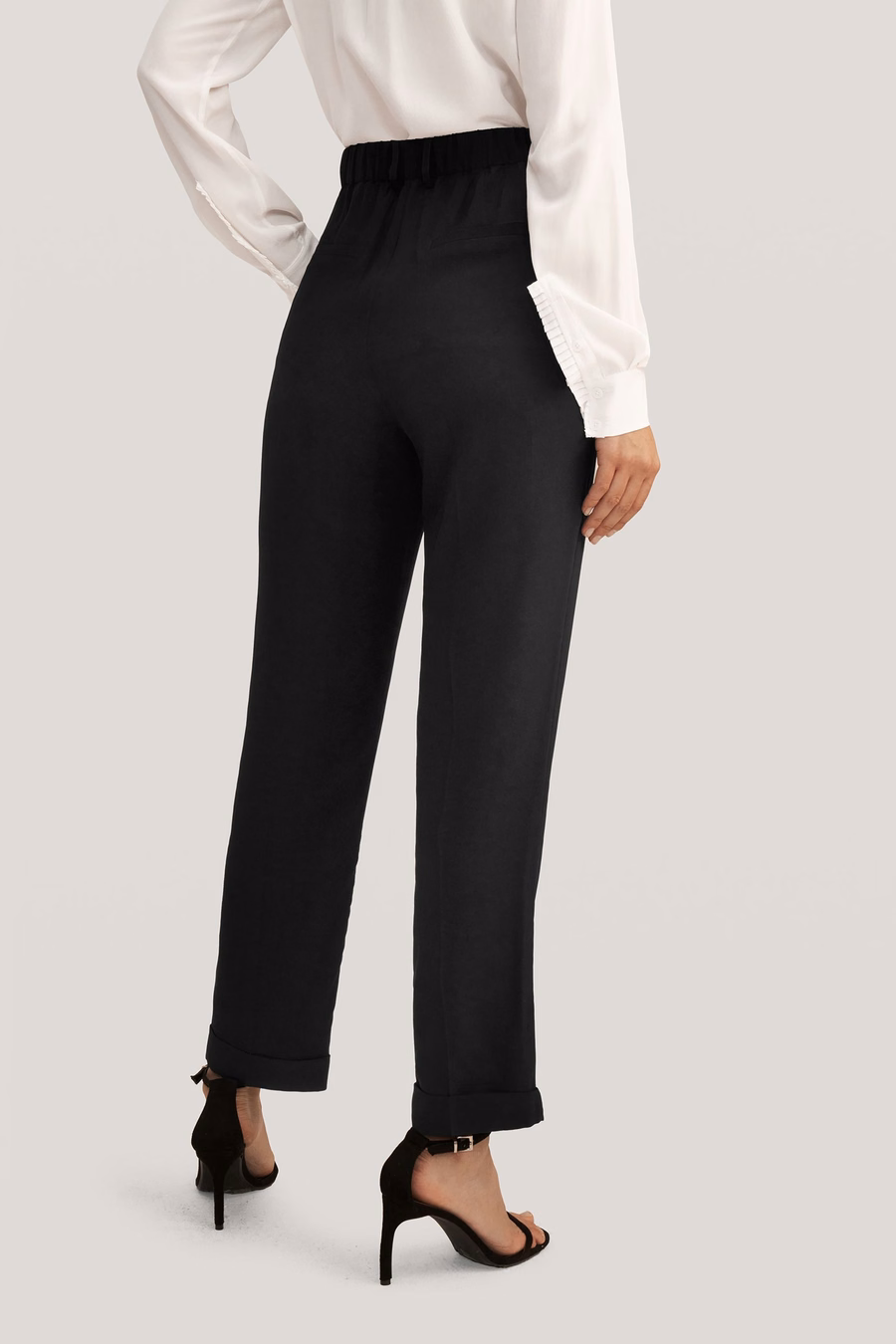 Getailleerde Zijde Broek