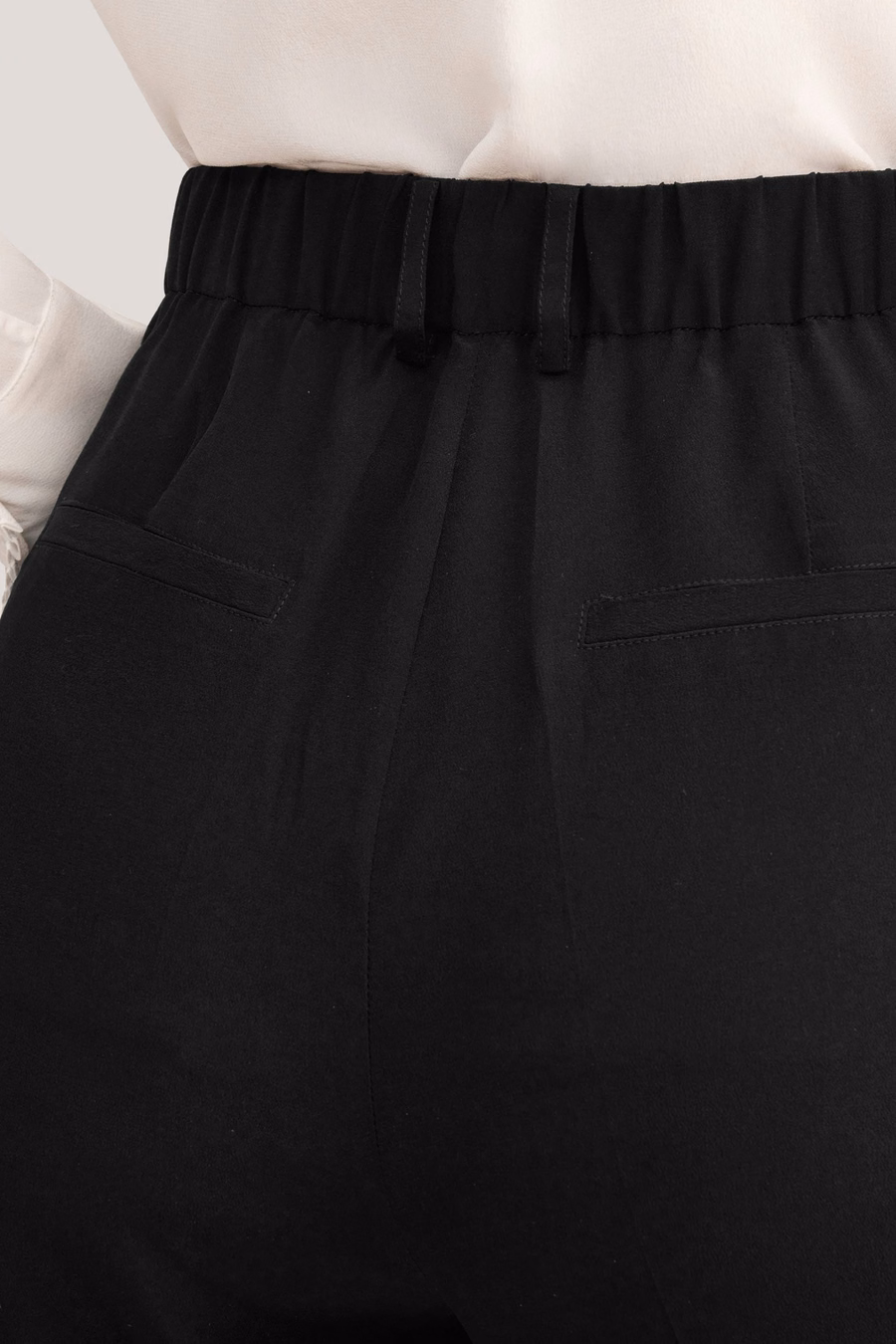 Getailleerde Zijde Broek