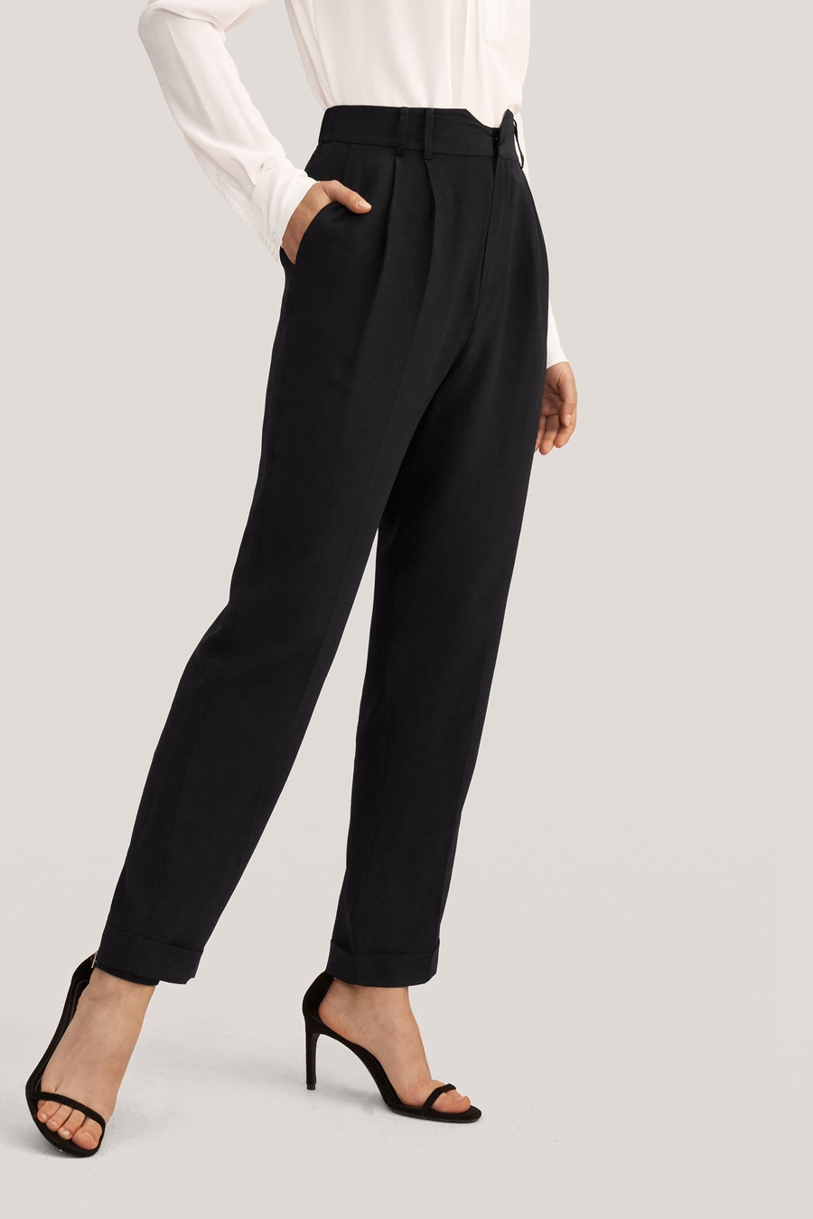 Getailleerde Zijde Broek