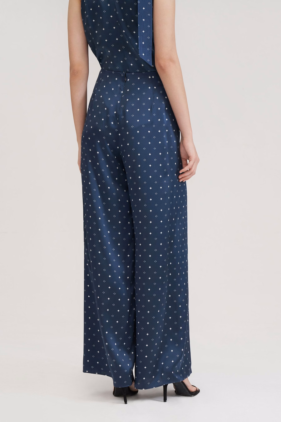 Wijdbenige Zijde Ginkgo Broek
