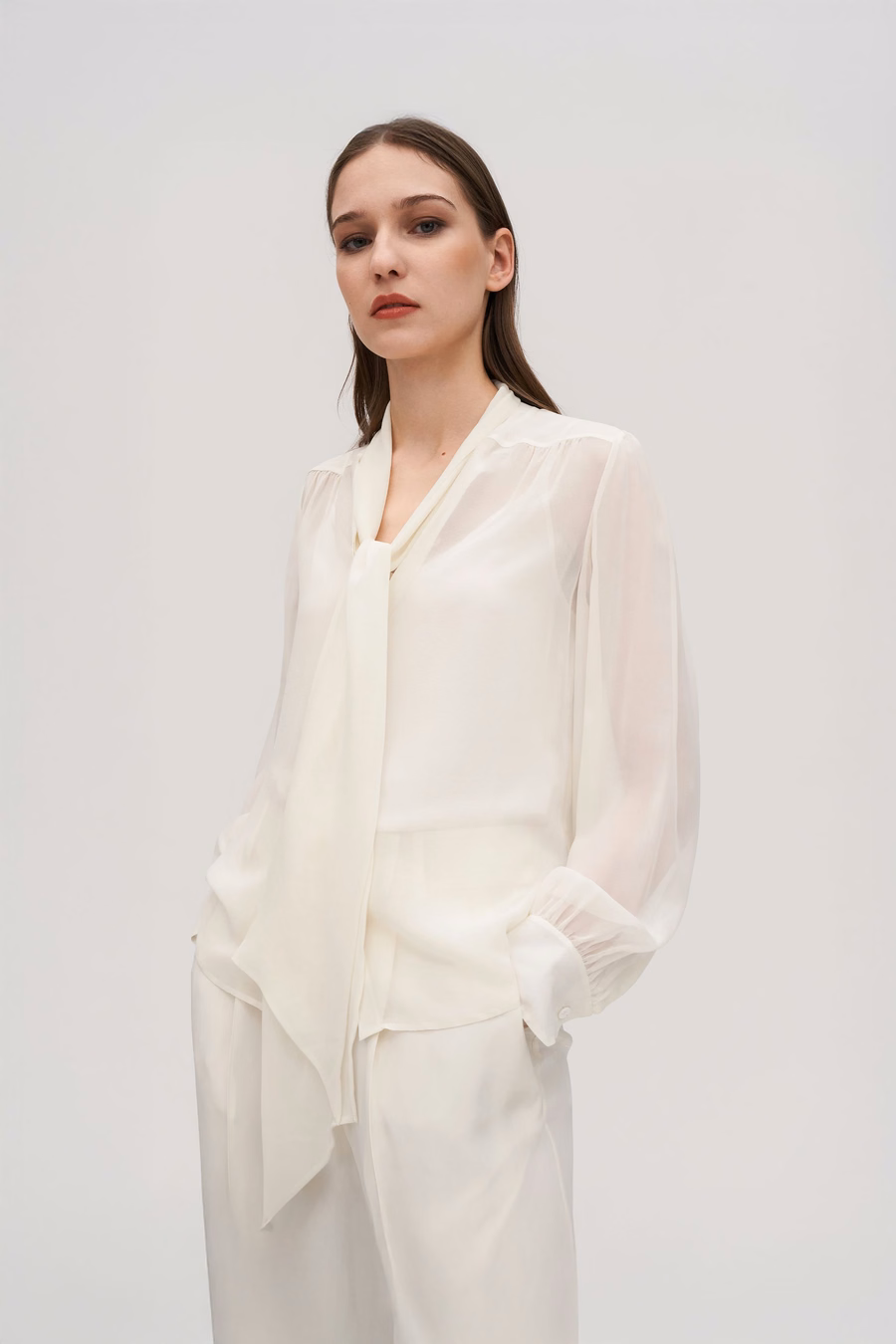 Strikzijde jasmijn blouse
