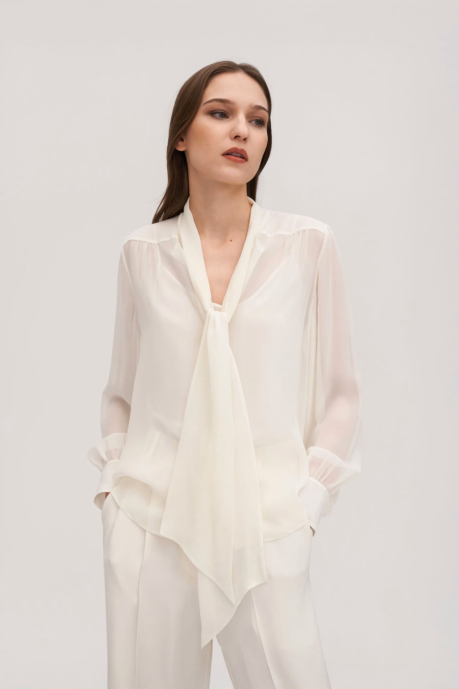 Strikzijde jasmijn blouse