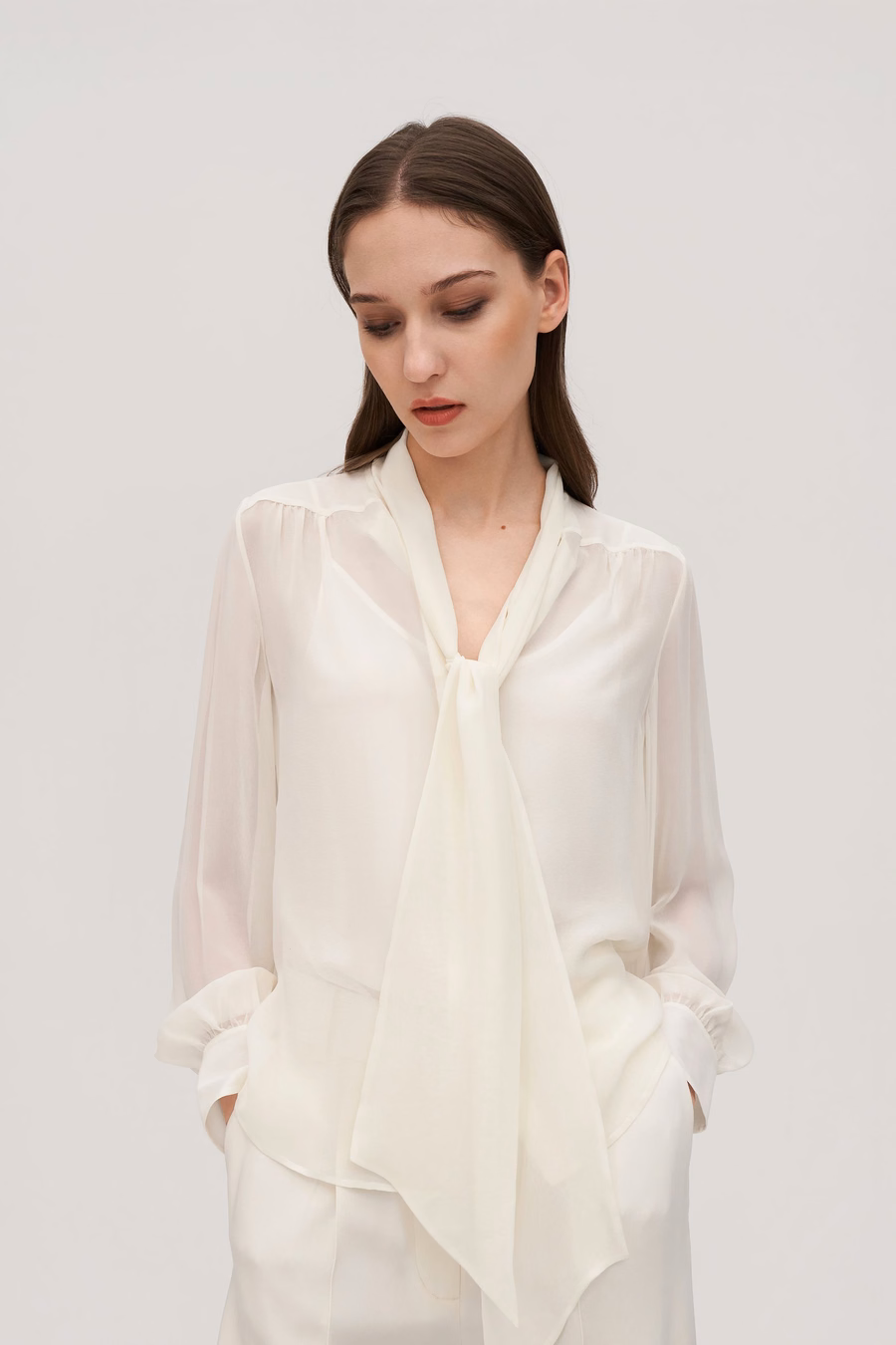 Strikzijde jasmijn blouse