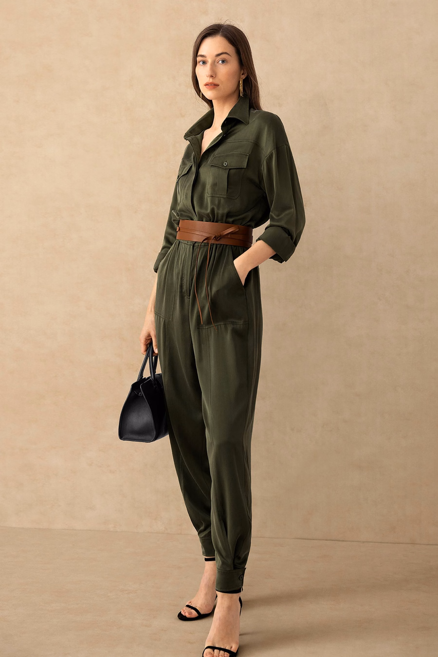 Sandwashed Safari Jumpsuit