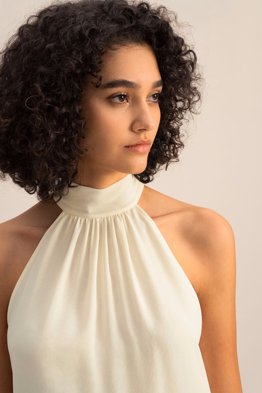Zijde Georgette Halter Top