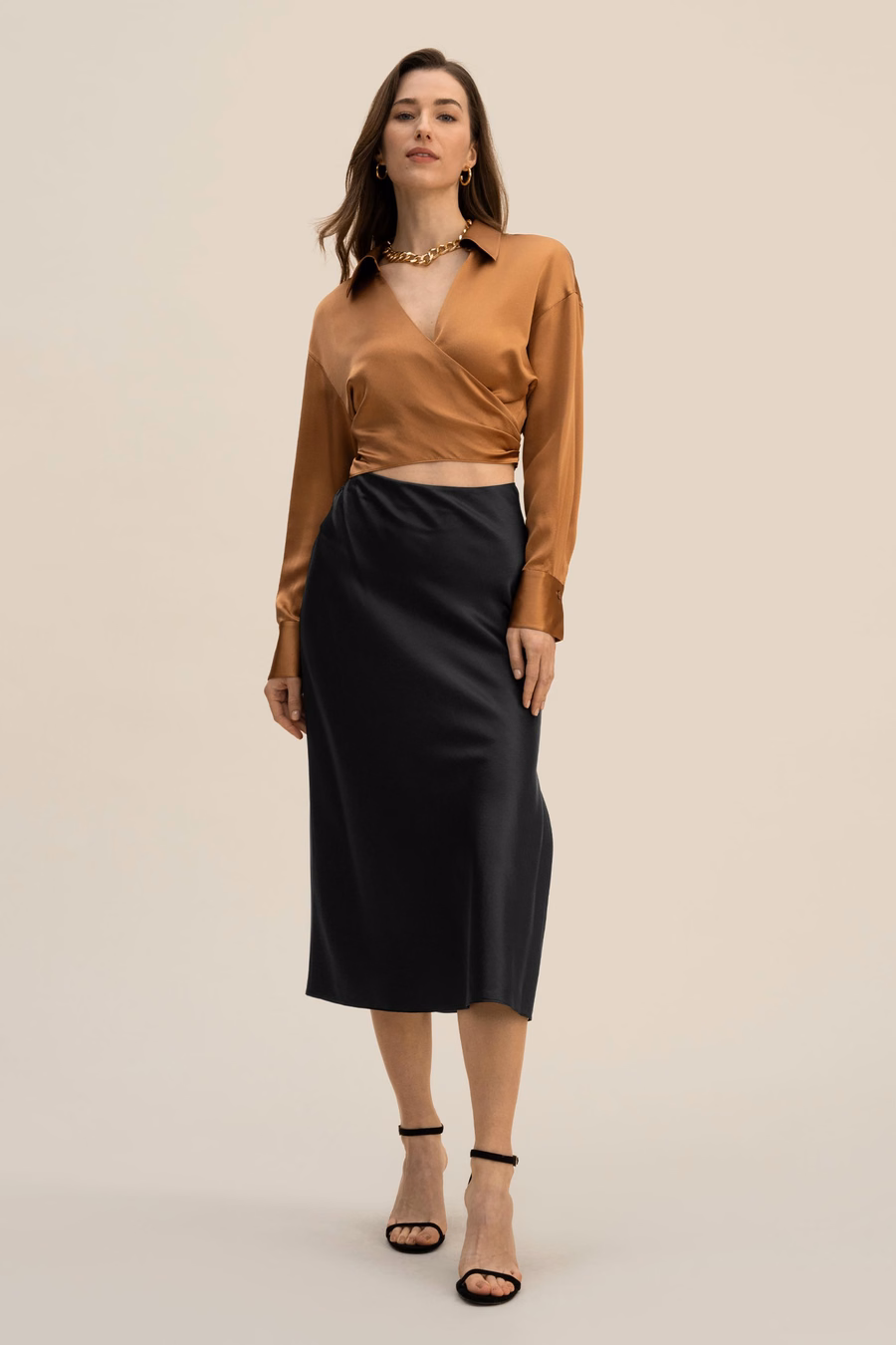 Overslag Cropped Shirt