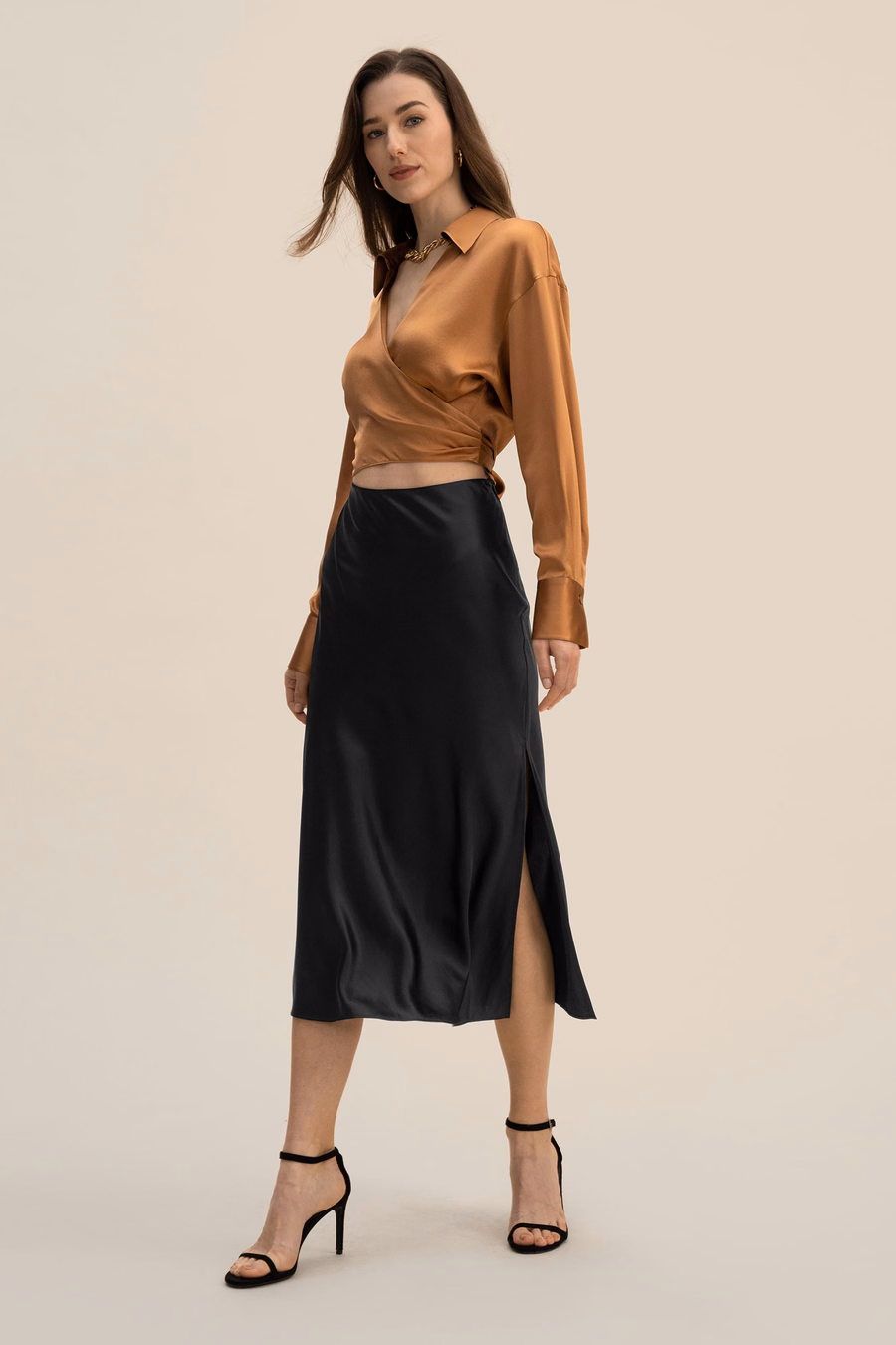 Overslag Cropped Shirt